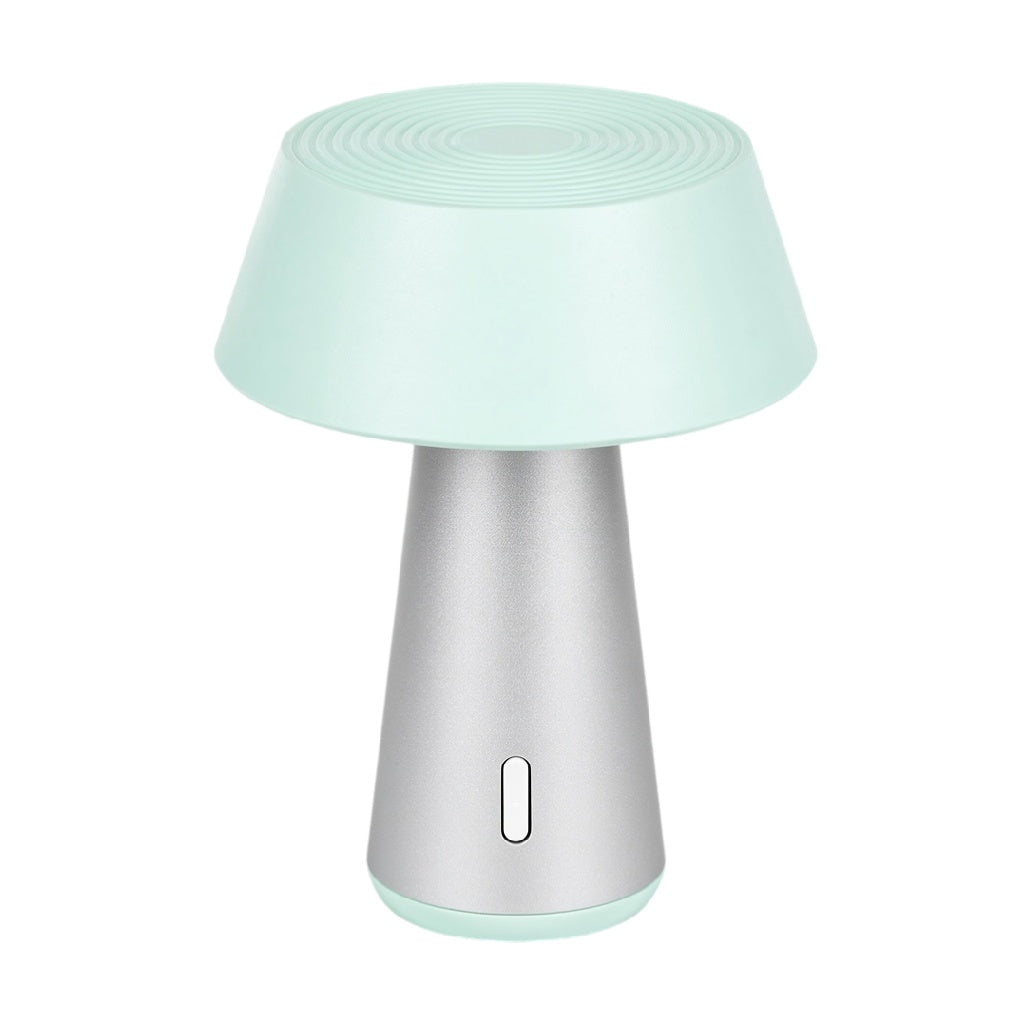 **Lampe de bureau moderne à LED avec base en métal et abat-jour en silicone**