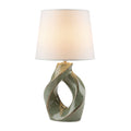 **Lampe en céramique moderne avec abat-jour en tissu**