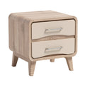 **Table de chevet en bois avec tiroirs, design moderne**