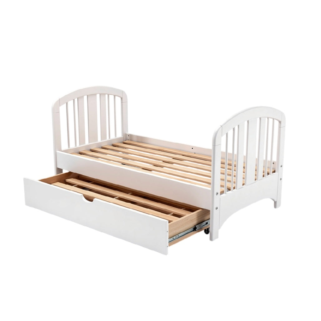 **Lit évolutif avec tiroir de rangement intégré**